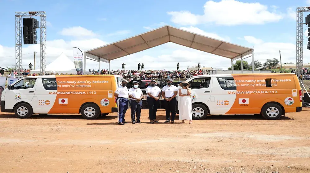 COMMUNIQUÉ DE PRESSE CONJOINT REMISE DES MINIBUS POUR LA BRIGADE FEMININE DE PROXIMITÉ PAR LE PEUPLE JAPONAIS ET UNFPA MADAGASCAR JOURNEE INTERNATIONALE POUR LES DROITS DE LA FEMME