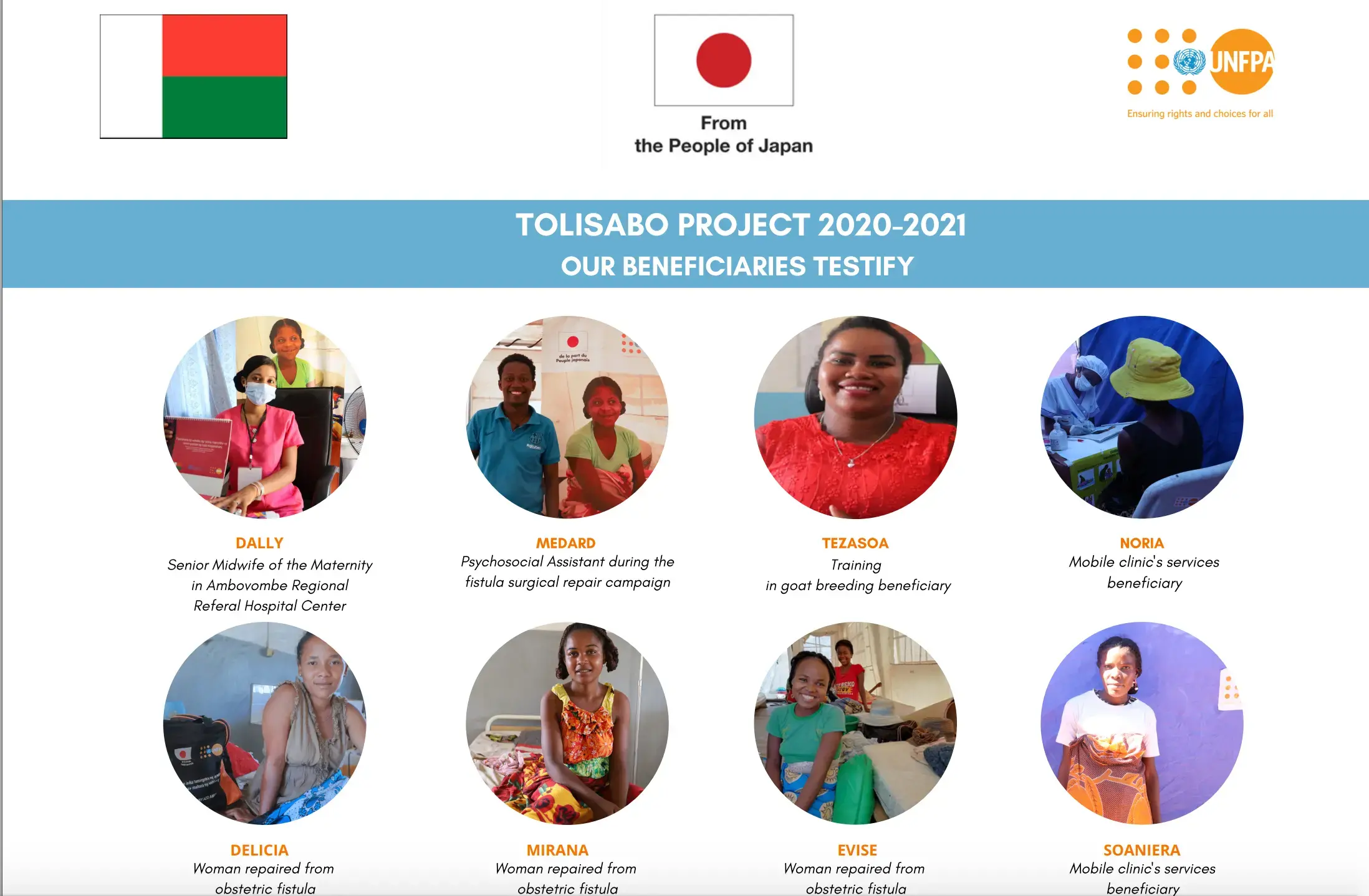 TOLISABO PROJECT - Our beneficiaries testify