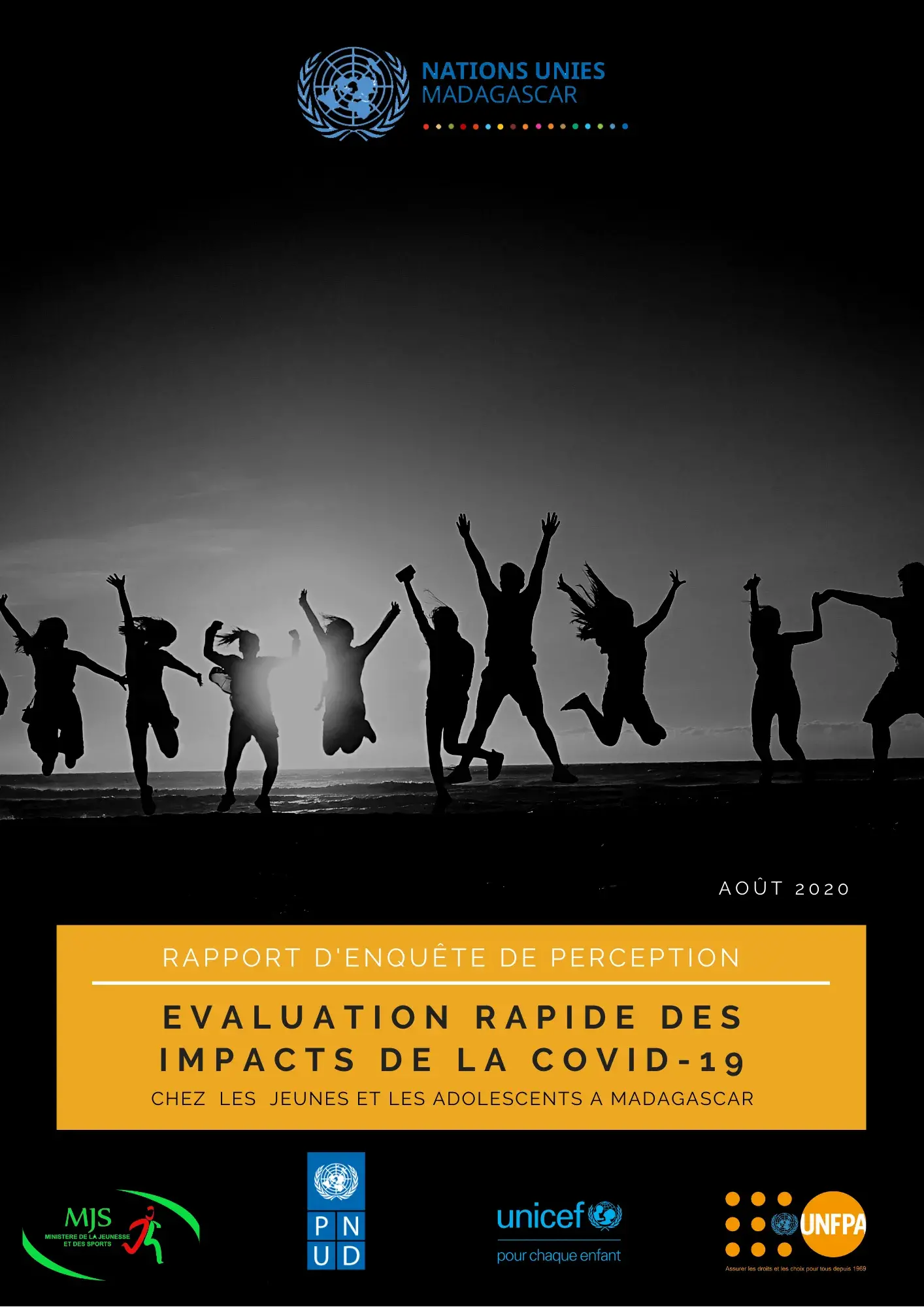 Enquête de perception: EVALUATION RAPIDE des IMPACTS de la COVID-19 chez les JEUNES et les ADOLESCENTS à MADAGASCAR 