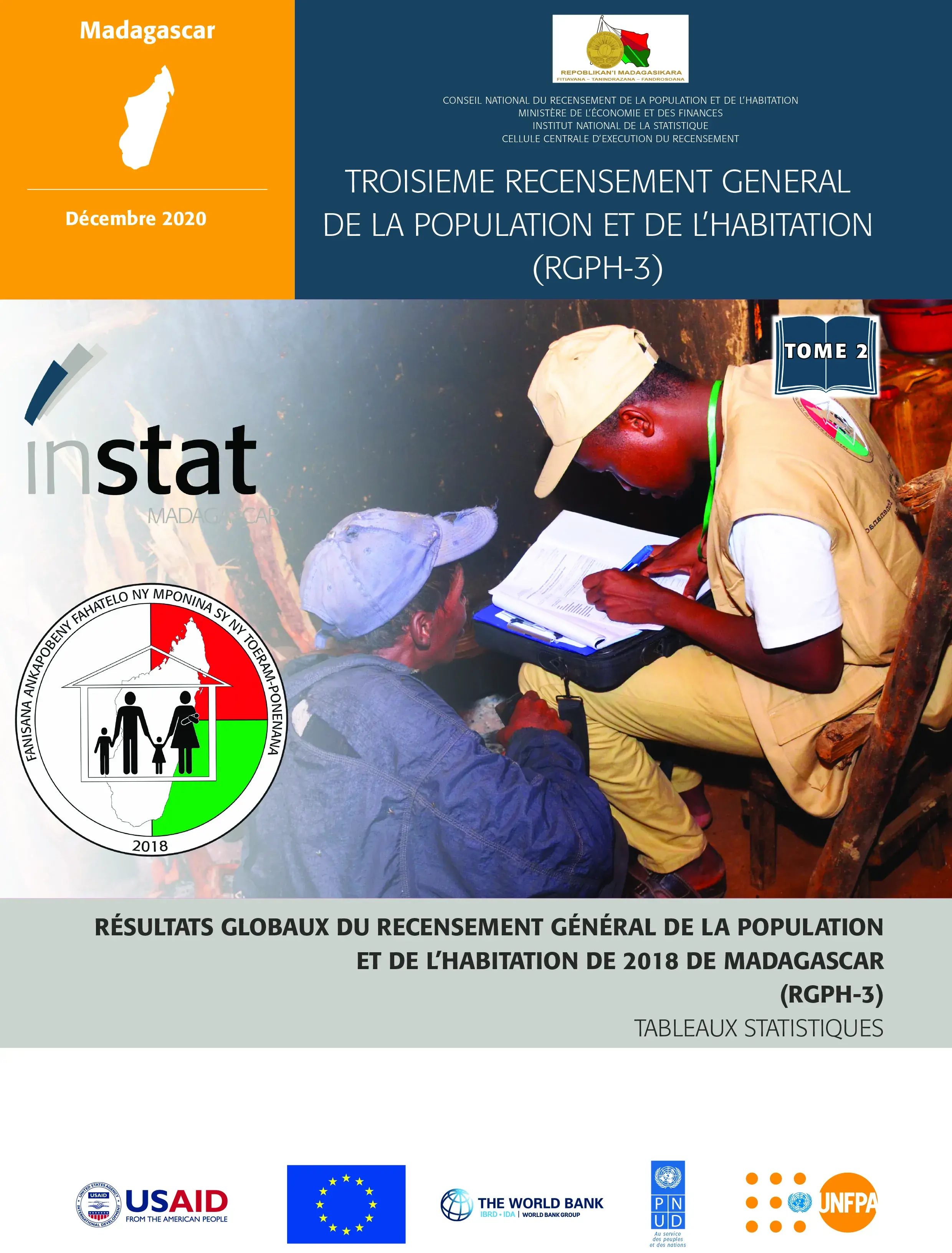 Résultats définitifs du troisième Recensement Général de la Population et de l'Habitation (RGPH 3) - TOME 2